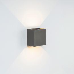 Aplique exterior DAVOS XL Gris Mantra - Luz LED 