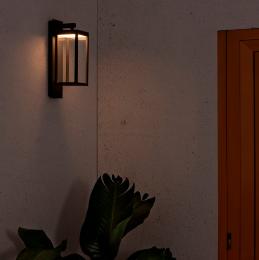 Aplique Kerala Faro gris oscuro. Iluminación de exterior LED.