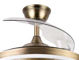 Ventilador DANI Oro envejecido - Fabrilamp. Motor DC Ø108cm