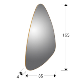 Espejo ORIO Triangular Oro - Schuller -  165x85 cm