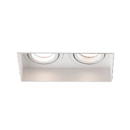 Empotrable HYDE SQ 2L blanco orientable sin marco Faro