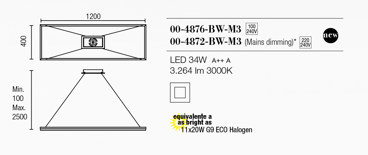 medidas lampara rectangular Led medidas lampara rectangular Led