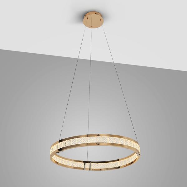 LORIAN- LAMPARA 1 ARO DORADO BRILLO - SCHULLER