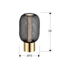 MICRON-SOBREMESA ORO/NEGRO - SCHULLER