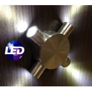 APLIQUE 4 LED NIQUEL SATINADO SILVER