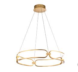 Lampara Colette Schuller - Oro Rosado 60cm Ø. Luz LED