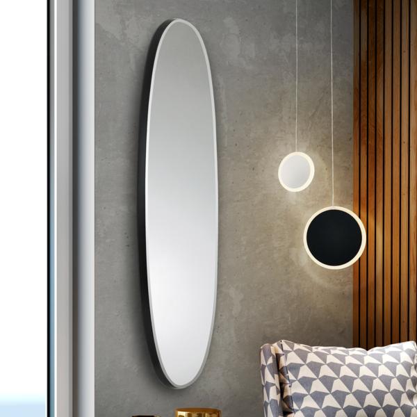 Espejo ARIES Ovalado Negro - Schuller - 136x36cm