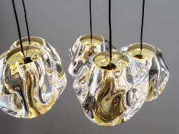 ZARIA LAMP 5L- NEGRO/ORO/TRANSP D30 DIM - SCHULLER