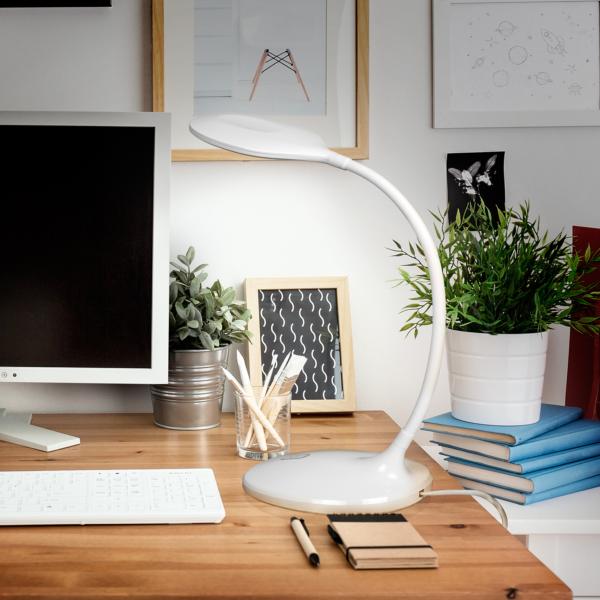 SOBREMESA LED ·SCOOP· BLANCO - SCHULLER