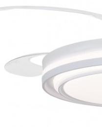 Ventilador KORFU Blanco - Motor DC. luz LED. Ø50-107CM.