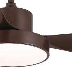 Ventilador Celeste XL Marron - Motor DC. Luz LED. 120cmØ.