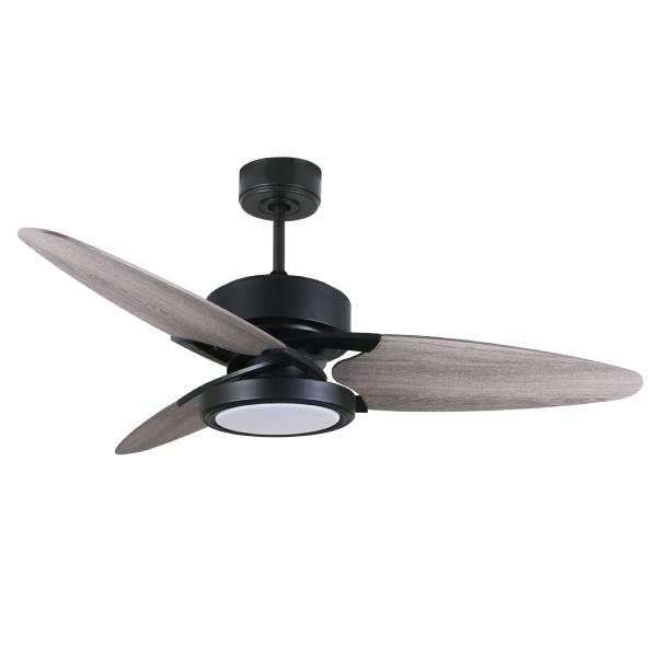 Ventilador Cross Negro Envejecido Fabrilamp - Motor DC Ø132cm