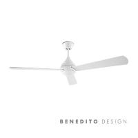 Ventilador Tupai blanco LEDS-C4, motor DC. Ø 106cm