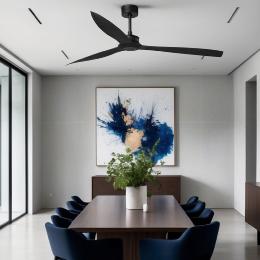 Ventilador JUST FAN Negro FARO - Motor DC Ø178cm.