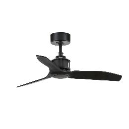 Ventilador JustFan Negro Faro + Kit de luz 81cm.Ø