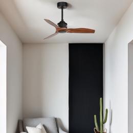 Ventilador JUST FAN FARO Negro Nogal - Motor DC Ø81cm.