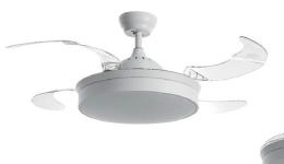 Ventilador MDC - Mistra Blanco aspas retractiles 107cm.Ø