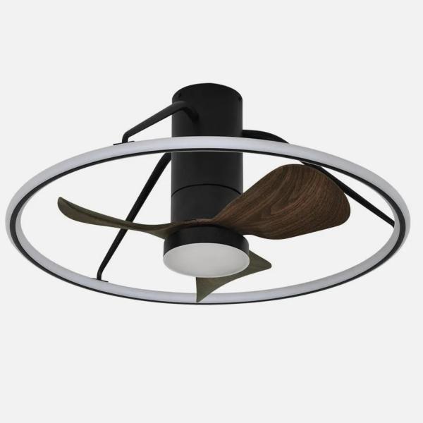 Ventilador Oporto Mini Negro Fabrilamp - Motor DC Ø66cm