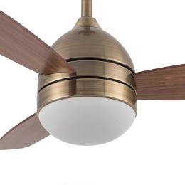 Ventilador MAESTRAL Oro Envejecido Fabrilamp - Motor DC. 107cm.Ø