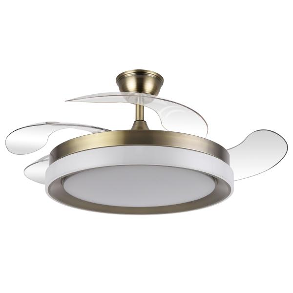 Ventilador Zenit Cuero Fabrilamp - Motor DC Ø107cm