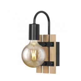 Aplique 1 L MILTON madera 1 x 60w e-27 - ALEMAR