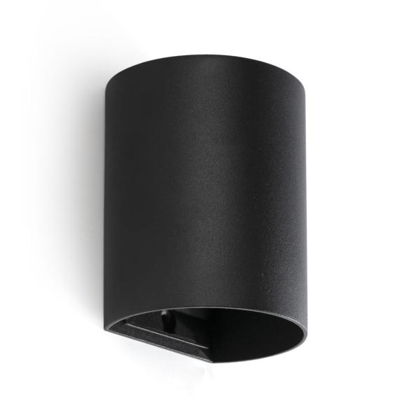 Aplique SOLE redondo negro Faro Barcelona