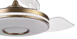 Ventilador DANI Oro envejecido - Fabrilamp. Motor DC Ø108cm