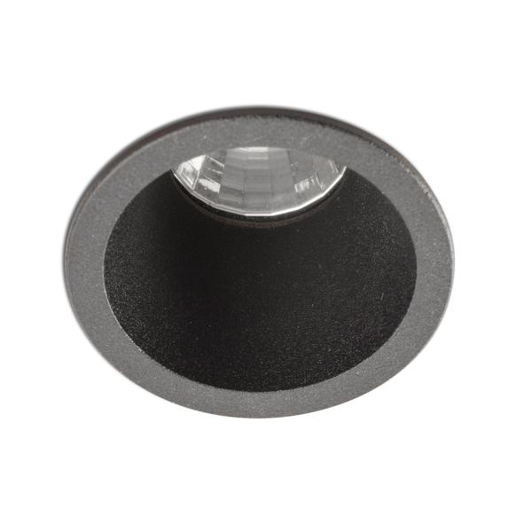 Empotrable FOX 40 negro LED 5W 2700K 25° Faro