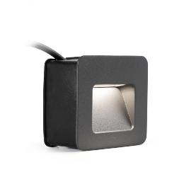 Empotrable pared NASE SQ LEd gris oscuro Faro