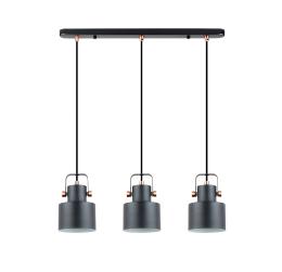 i3-ERIKA- LAMPARA 3L NEGRO-COBRE - ILUMINACION i3 By SCHULLER