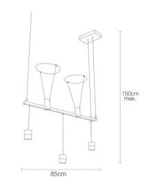 Lampara Duplex Mimax Lighting LED