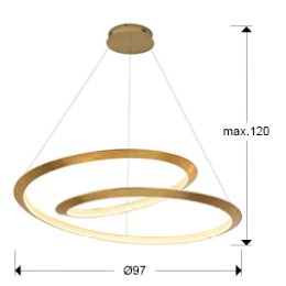 Lampara ETERNITY - Schuller Ø97cm - Luz LED