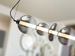 GLADIS- LAMPARA GRANDE NEGRO-SMOKE - SCHULLER