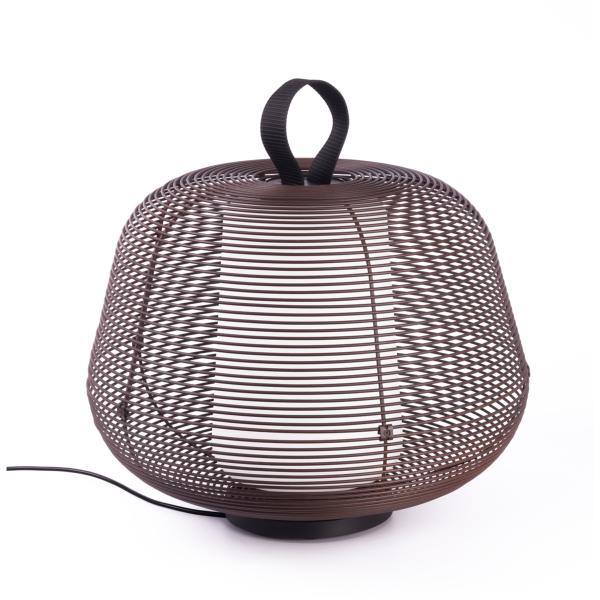 Sobremesa exterior portatil NARA marron Faro Barcelona