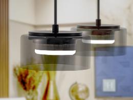 OLAIA LAMPARA 1L NEGRO-SMOKY - ILUMINACION i3 By SCHULLER