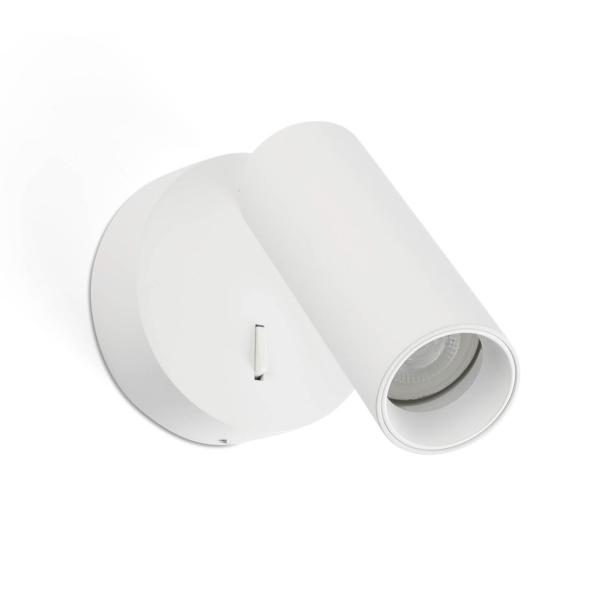 Aplique STAN SLIM 1L blanco con interruptor Faro