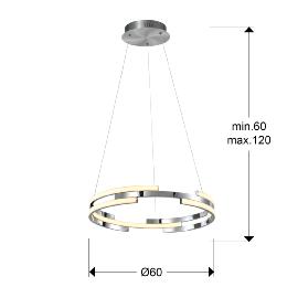 CICLOS-LAMPARA CROMO D60 - SCHULLER