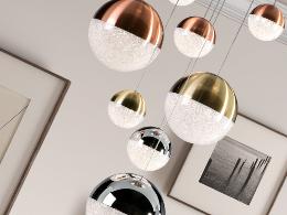 Lampara Sphere Schuller - colores 9 bolas LED