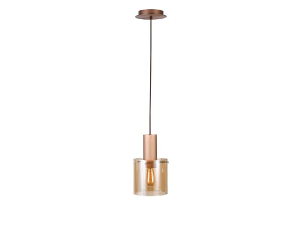 VENIZE LAMPARA 1L COBRE-AMBAR - ILUMINACION i3 By SCHULLER