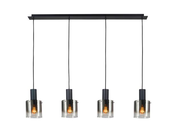 VENIZE LAMPARA 4L NEGRO-SMOKE - ILUMINACION i3 By SCHULLER