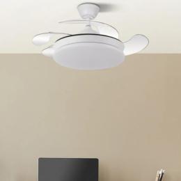 Ventilador Tridente Mini Blanco - Fabrilamp. Motor DC Ø91cm