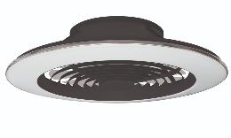 Ventilador ALISIO XL Negro - Mantra. Luz LED Ø73.5cm