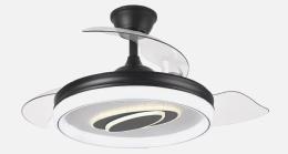 Ventilador Maracaná Negro Fabrilamp - Motor DC Ø50-107cm