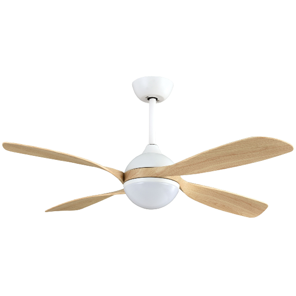 Ventilador Livorno Blanco Haya Fabrilamp - Motor DC Ø132cm