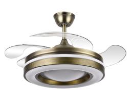Ventilador KAUS Cuero - Fabrilamp.  Motor DC Ø108cm