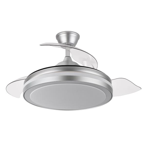 Ventilador ESPARTA Plata Fabrilamp - Motor DC Ø107cm