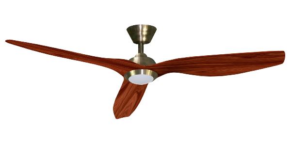 Ventilador Delfos Oro envejecido Fabrilamp motor DC. 132cm.Ø