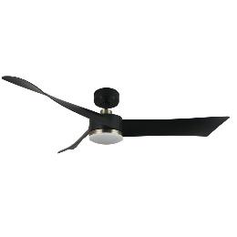 Ventilador TEMPEL Negro Fabrilamp - Motor DC. 132cm.Ø