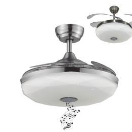 Ventilador Musical Jazz Fabrilamp 107cm. RGB Motor DC