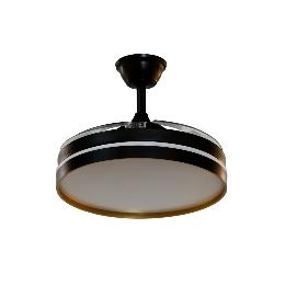 Ventilador VMandarin Fabrilamp Negro Oro - Motor DC Ø108cm